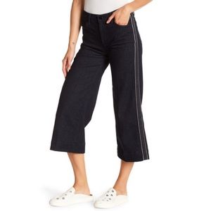 J Brand Liza Mid Rise Crop Culotte Border Size 26